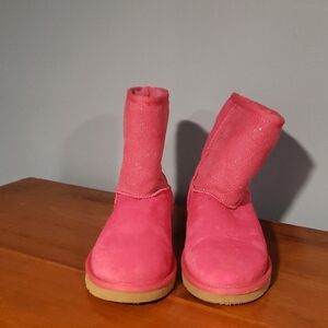 UGG Pink Glitter Boots Size 5